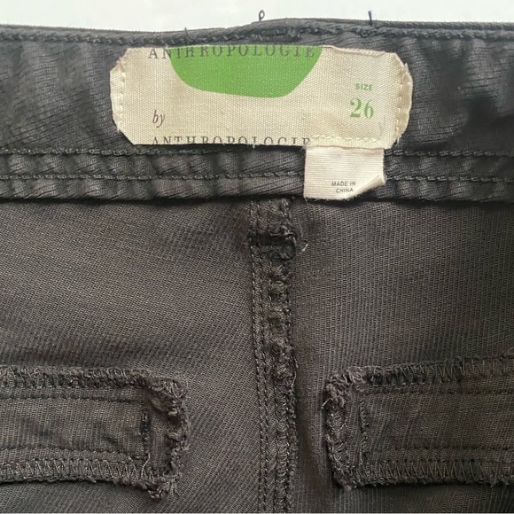 Anthropologie Ribbed Buttoned Ankle Utility Pants Women’s Size 26 - Picture 9 of 11